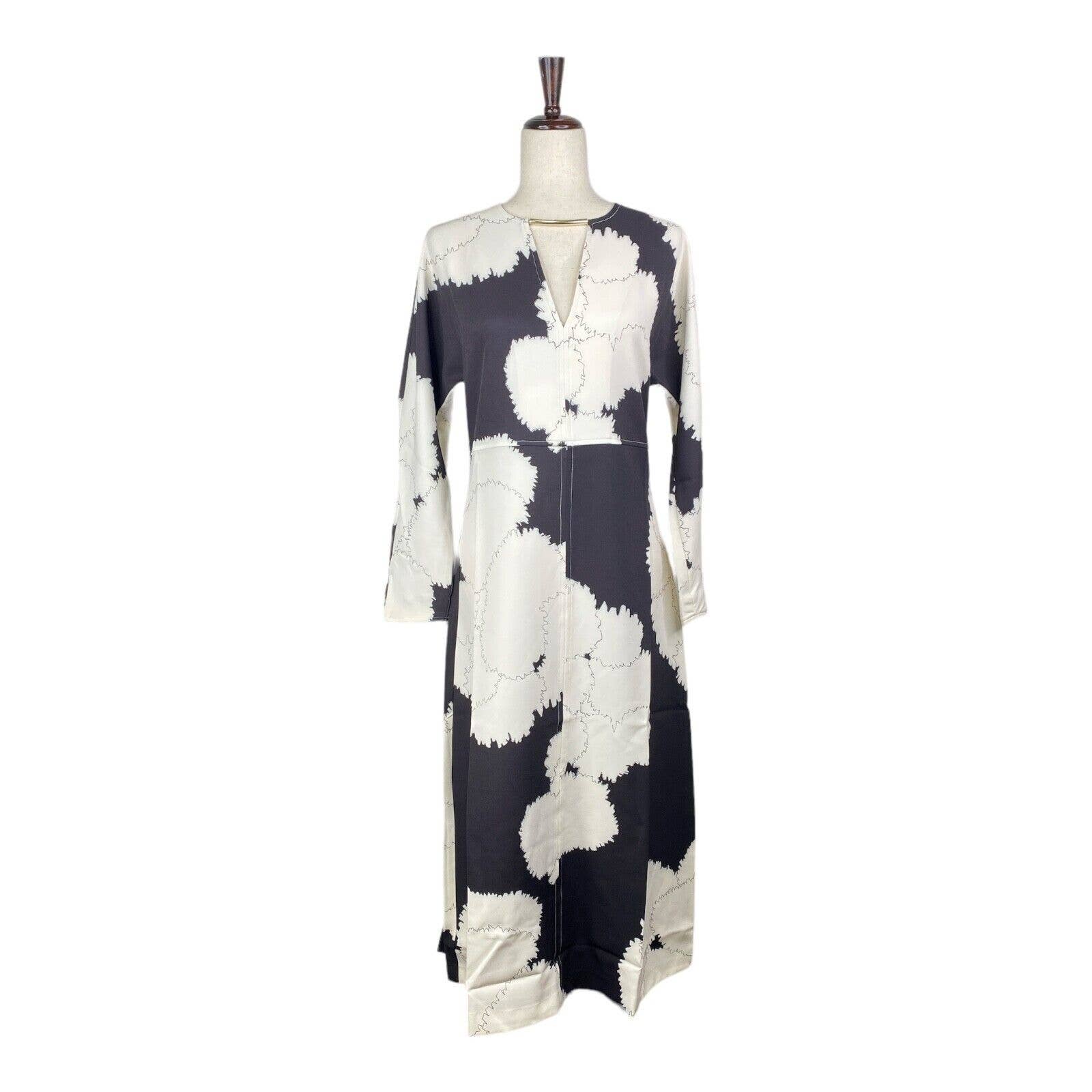 Meimeij Print Long Sleeve Dress Small